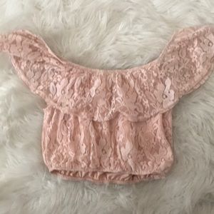 Lace crop top